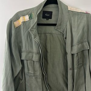 Rails green jacket with color sleeves